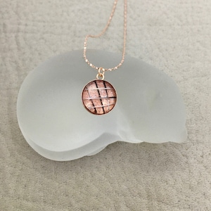 Rose Gold Filled 12mm Whisker or Ash Necklace