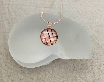 Rose Gold Filled 12mm Whisker or Ash Necklace