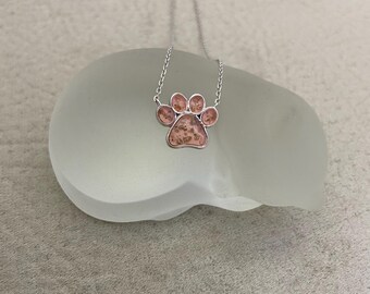 Paw Print Ashes Necklace