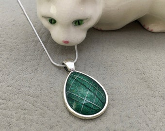 Pear Whisker Pendant, Pet Keepsake, Whisker Jewelry