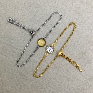 Stainless Steel Whisker/Fur/Ash Sliding Adjustable Bracelet, Whisker Jewelry image 1