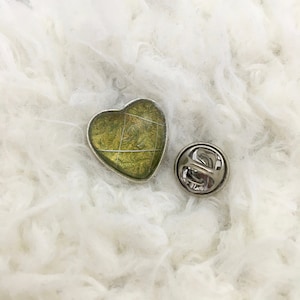 Heart Lapel Pin, Whisker Jewelry