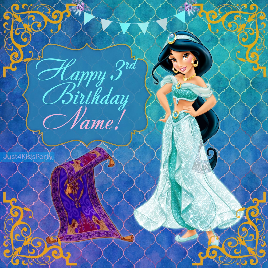 Princess Jasmine Birthday Clip Art