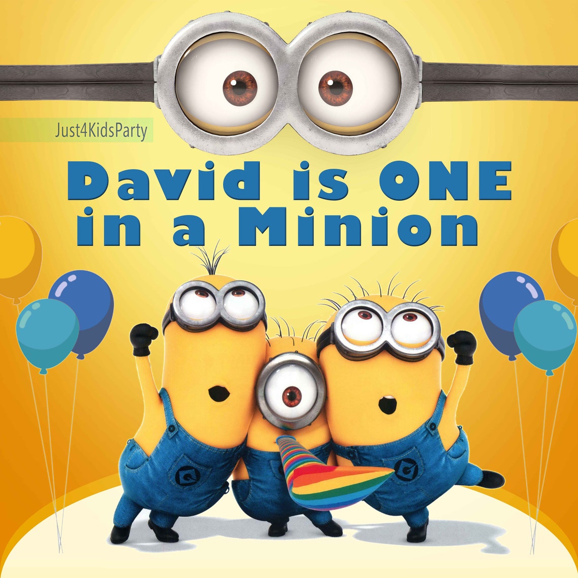 MINIONS Birthday Backdrop