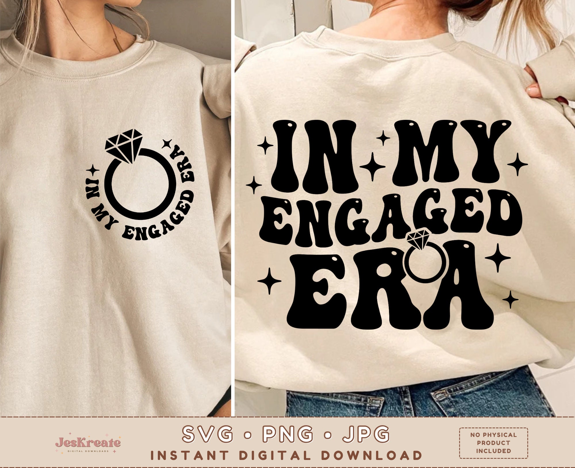 In My Engaged Era SVG PNG JPG | Getting Married Svg | Bride Svg | Soon ...