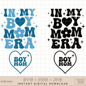 À l'époque de mon garçon maman SVG PNG JPG | Garçon maman png | Garçon maman club Svg | Svg maman tendance | Cool maman Svg | Sublimation | Couper le fichier