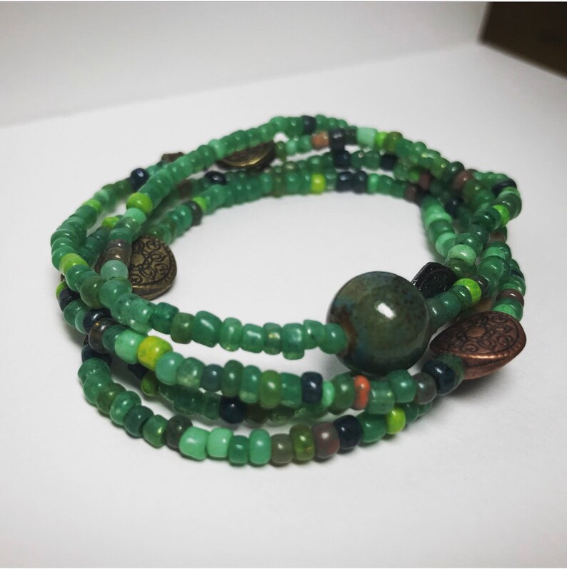 beaded stretch bracelet set