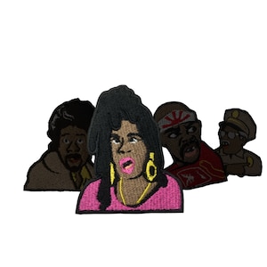 Black Culture Patches | Afrocentric Embroidered Patches | Melanin, Hip Hop, HBCU, Black Pride SEW-ON