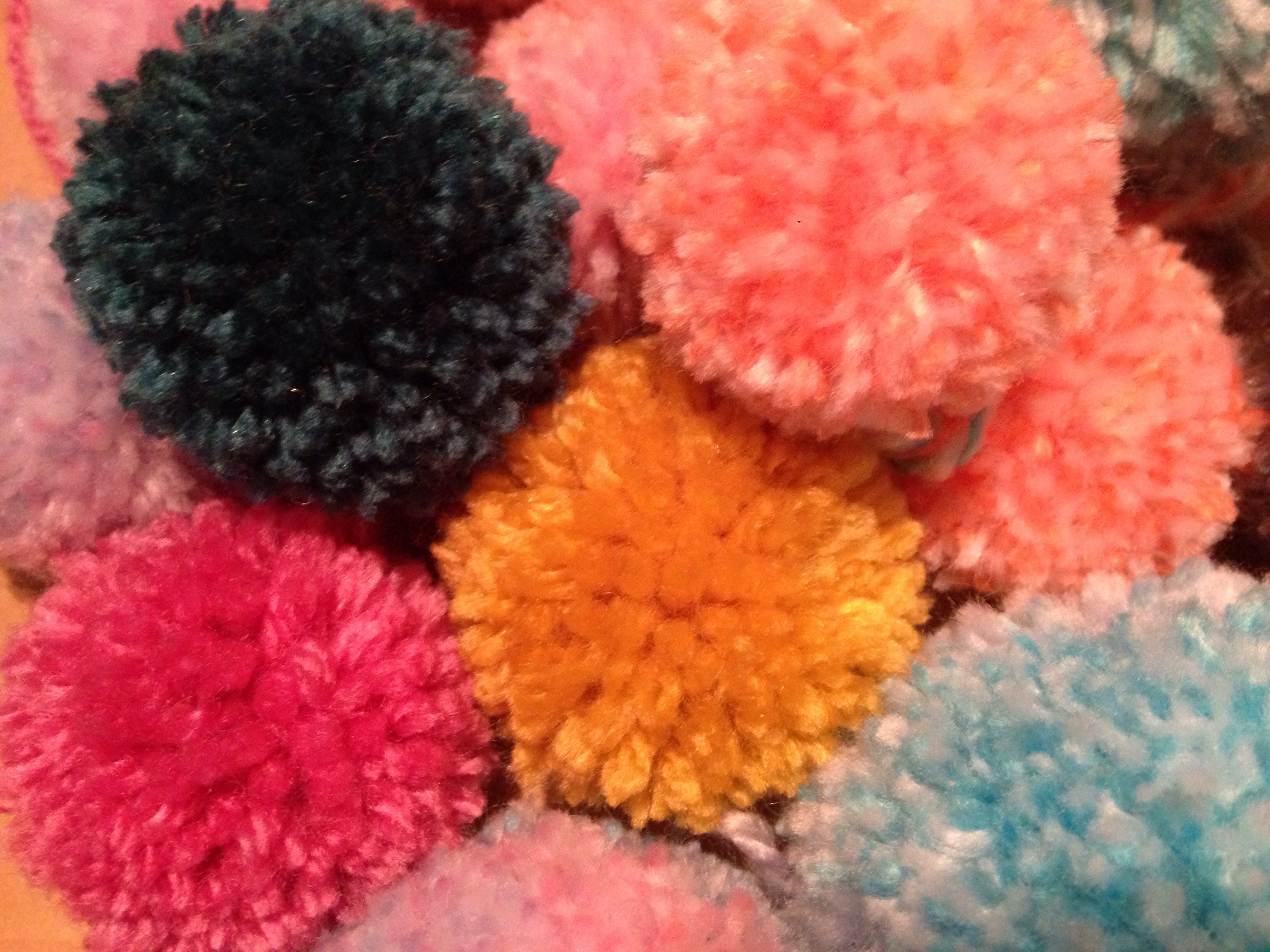 Made to Order Colourful Fluffy Pom Poms From Small to Extra Etsy UK