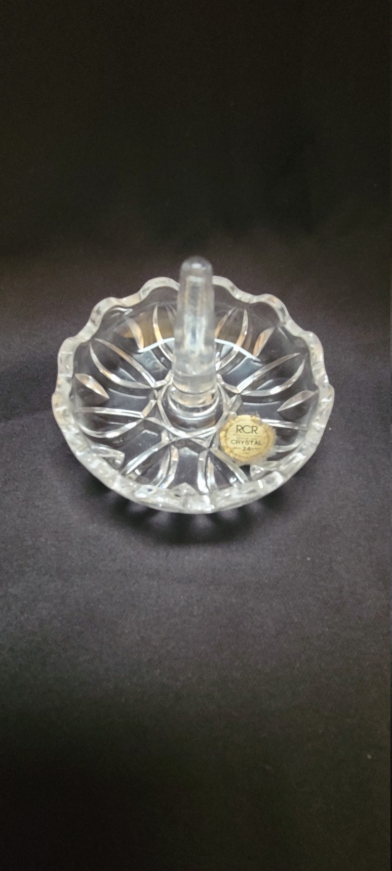 2 Crystal Ring Holder by Shannon and Rcr/crystal Trinket Box by