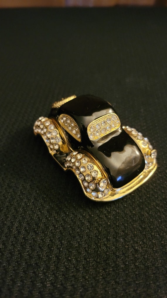 2 Bejeweled Trinket Boxes/Purse/Car/Vintage - image 8