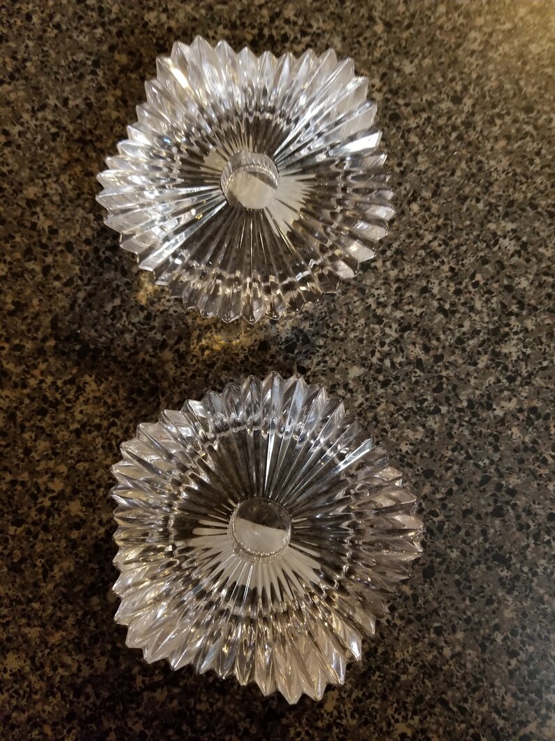 Mikasa Crystal Candle Holders Etsy