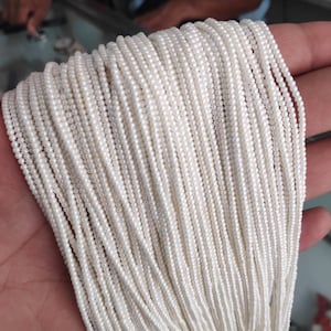 2mm Size Natural Viva pearl Round Sphere Beads pearl beads sphere beads for Neckwear Necklaces Gifts Birthday Gifts Sister gift pearl gift