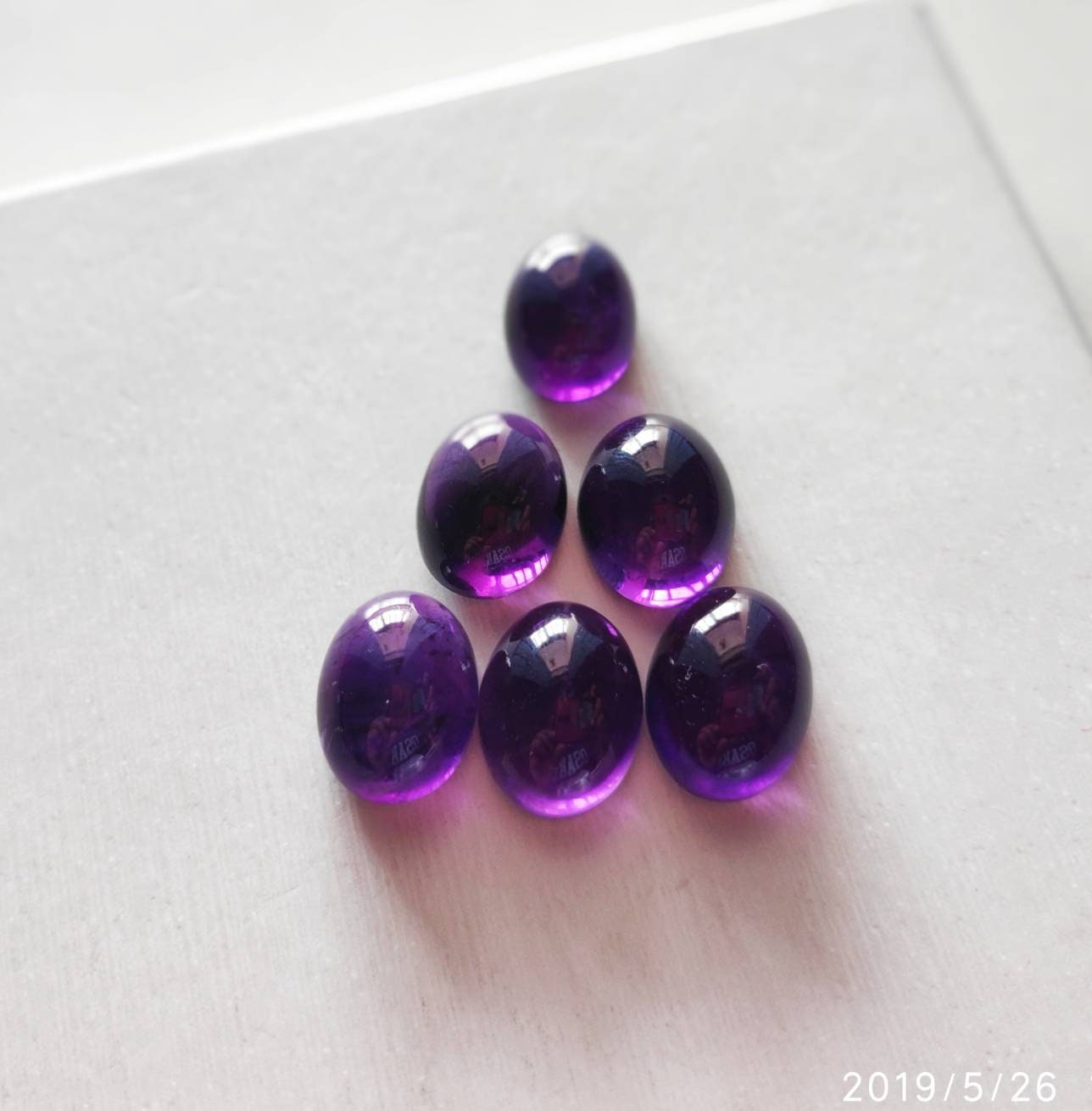 Details about / Polished Purple Amethyst oval Cushion Cabochon Natural Gemstone