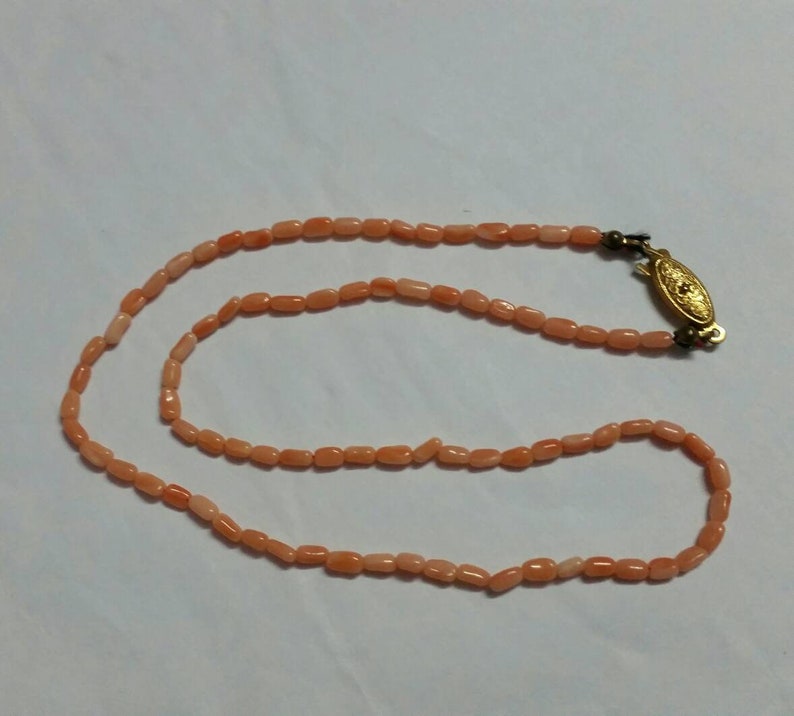 Natural Italian Coral Beads Coral necklece 16 inches Strings | Etsy