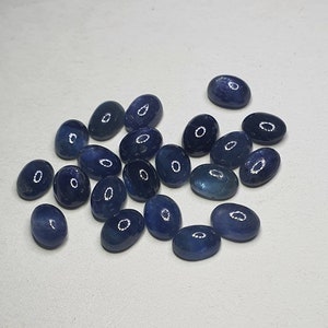 Natural Bluish green Sapphire Cabochon Oval Shape 7mm×5mm Size for Rings Earrings jewelry and Gifts Multi Sapphire Oval Cabochon