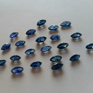 Natural Blue Sapphire Marquise Shape, Sapphire Faceted Cutstone, 6×3mm Size Marquise,  for Rings Earrings and Jewelry, Sapphire gemstone