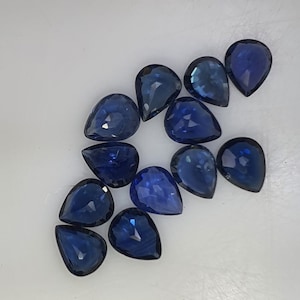 Natural blue Sapphire, 5x4mm pear shape faceted Cutstone, Sapphire pear gemstone, 5×4mm Size, For Sapphire Rings Earrings Jewelry pendant