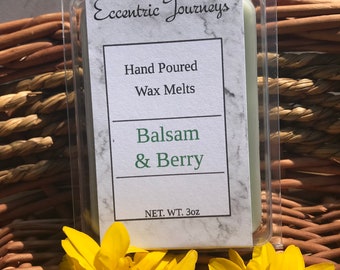 Balsam & Berry Soy Wax Melts: Woody Scented, Handmade