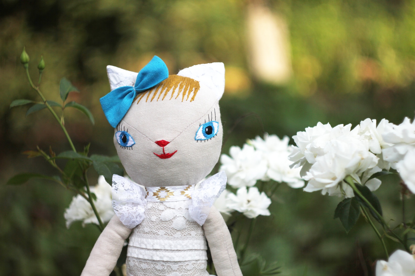 Cat Doll cats Textile cat Cloth dollcat lover Love | Etsy
