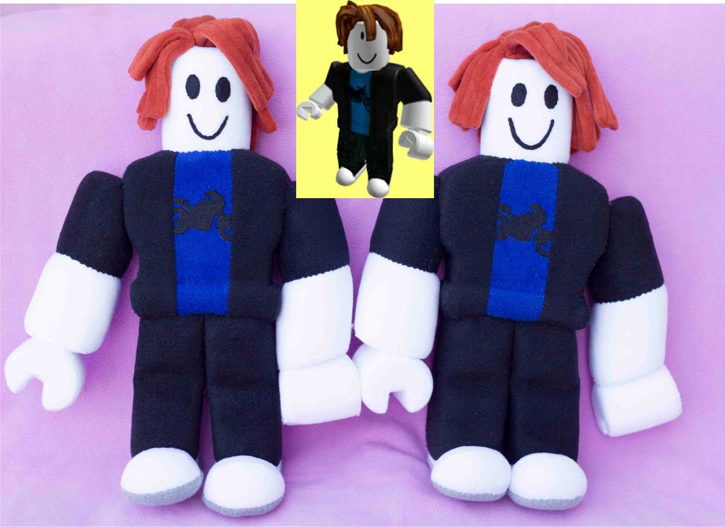 Roblox avatar plush toy Roblox style doll Roblox based on a Etsy