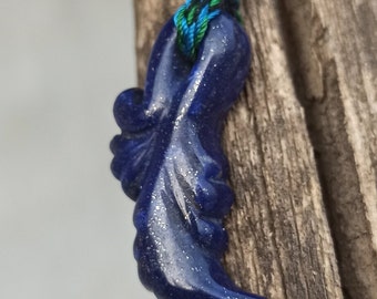 Lapis Lazuli ( Lajward) Amazing handmade carved Pendant