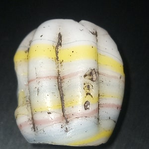Ancient Gabri Glass bead with amazing handwork from Afghanistan