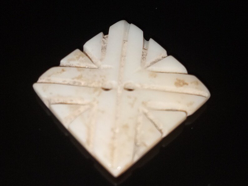 Ancient Shell Carved Etched Button From 4000 BC From Baluchistan Region ...