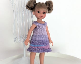 Conjunto tejido a mano para muñeca Paola Reina, Conjunto de ropa Emily ANTONIO JUAN, Conjunto Paola Reina, Vestido para muñeca de 12-13 pulgadas, Braguitas de muñeca