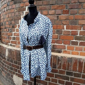 Vintage summer blazer patterned