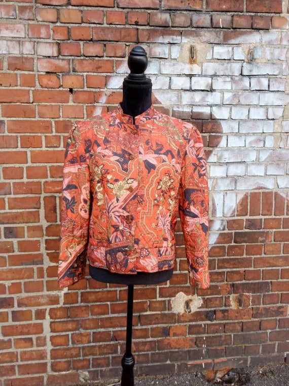 Autumnal Vintage Blazer Paisley - image 1