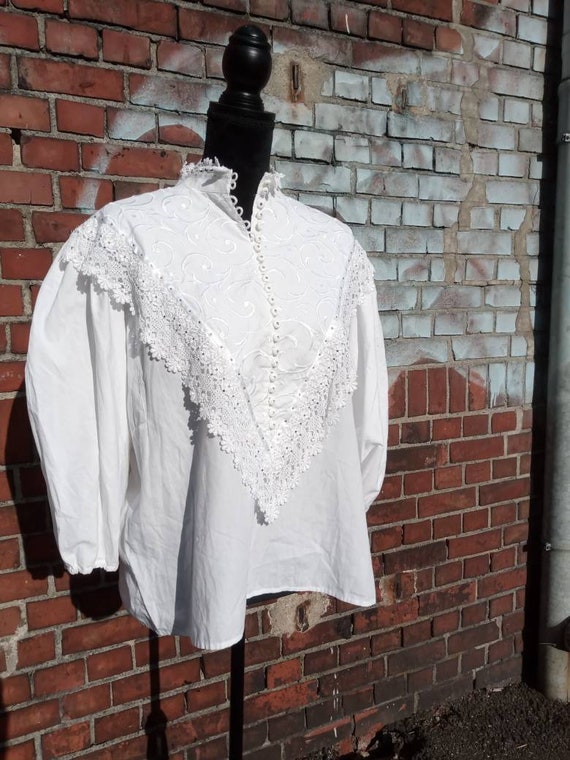 80s folklore blouse