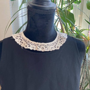 Small hand-sewn lace collar