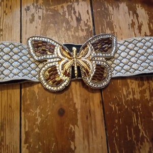 Waist belt butterfly glitter