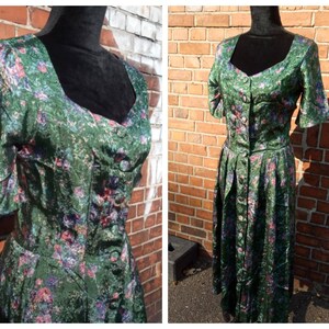 Vintage Folklore Dress / Dirndl Brocade