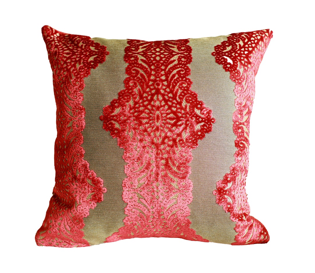 Red Velvet Pillow Cover, 17x17, Home Decor, Cushion Covers Etsy