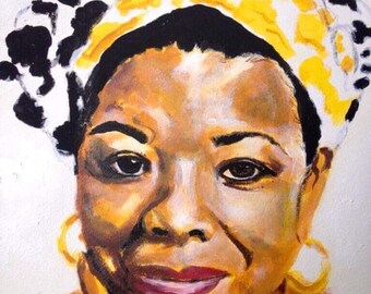 Print  Maya Angelou