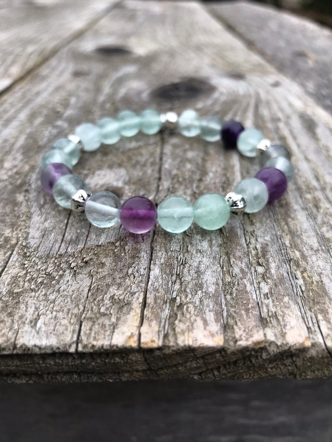 Fluorite Bracelet Etsy
