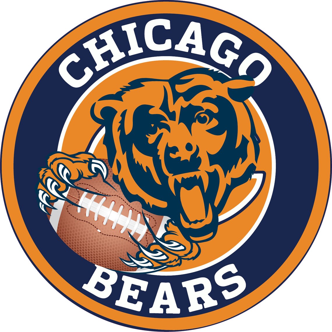 Chicago Bears Stickers for Glasses51020psd car | Etsy
