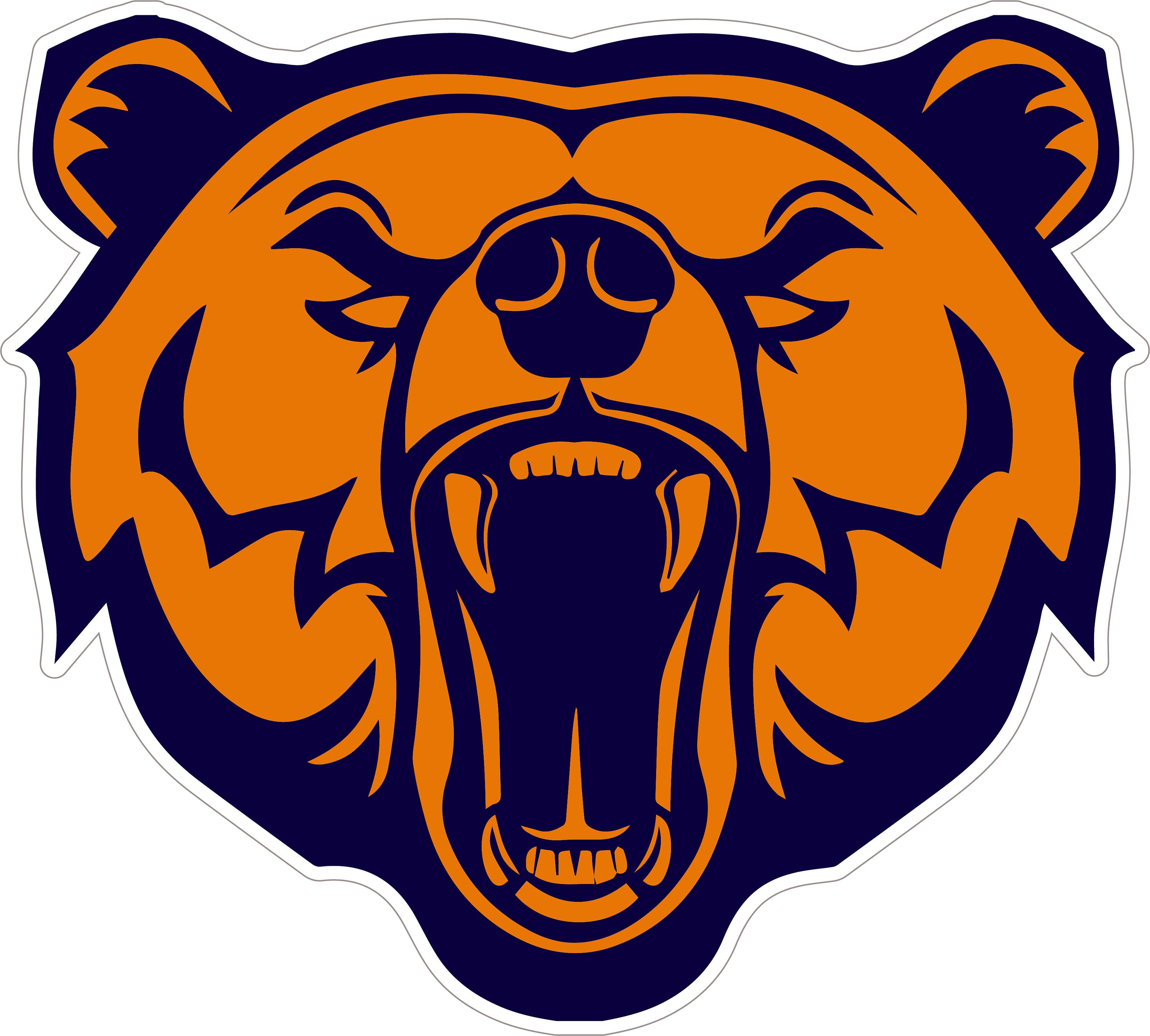 Chicago Bears Team Logostickers for Glasses Cubs Bear Etsy