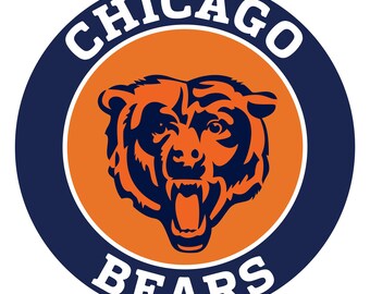 Chicago bear glass stickers