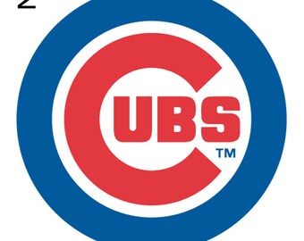 Chicago Cubs Vinyl Decal Sticker for glasses( 5,10,20)  Car or Truck Windows, Laptops etc.