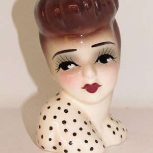 Unique Creations 6" American Handmade Doll Bust Vase - NEW IN BOX