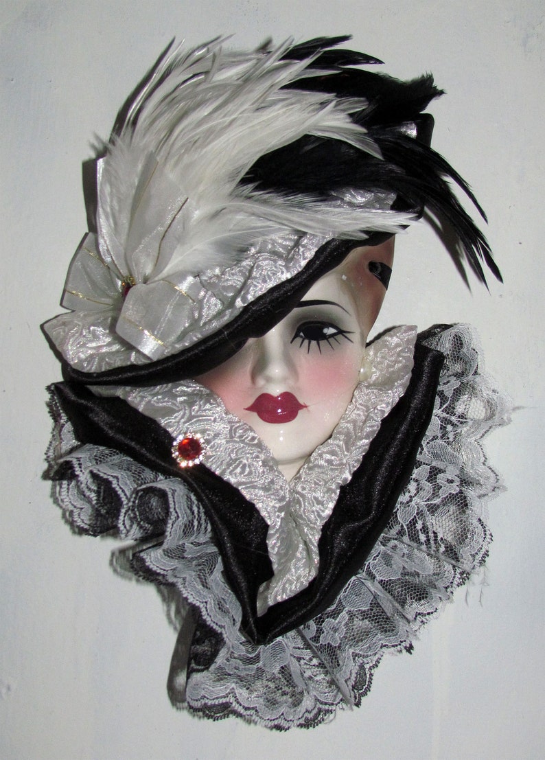 Unique Creations Lady Face Mask Wall Art Wall Hanging Decor Etsy