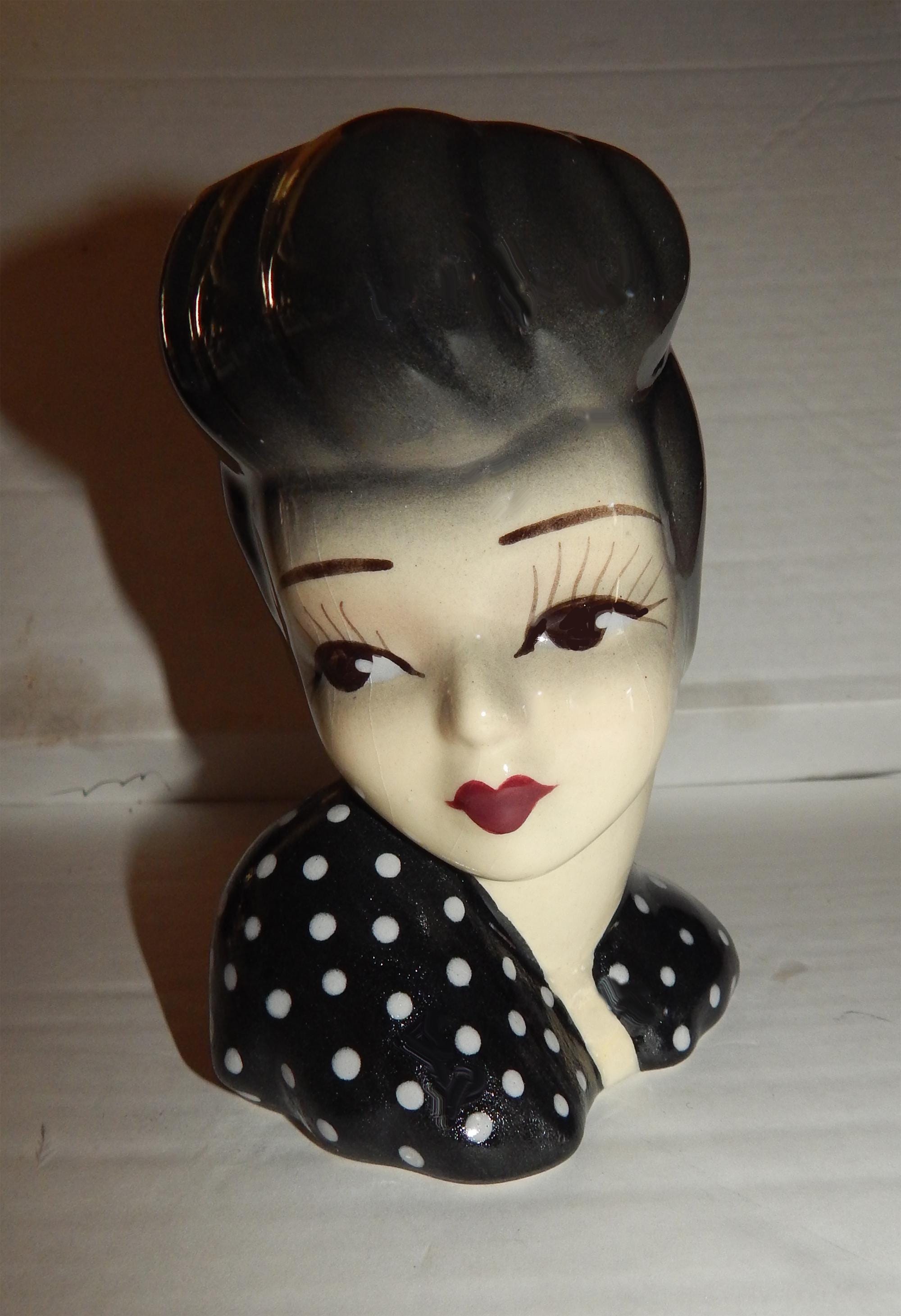 Lady Head Vase Vintage - Etsy Canada