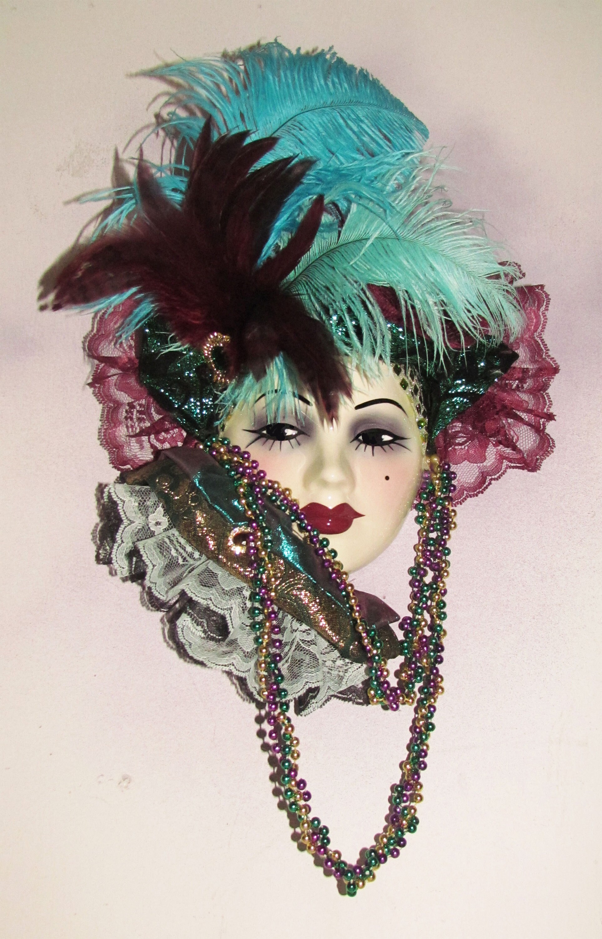 Unique Creations Lady Large Face Mask Wall Hanging Decor - Etsy