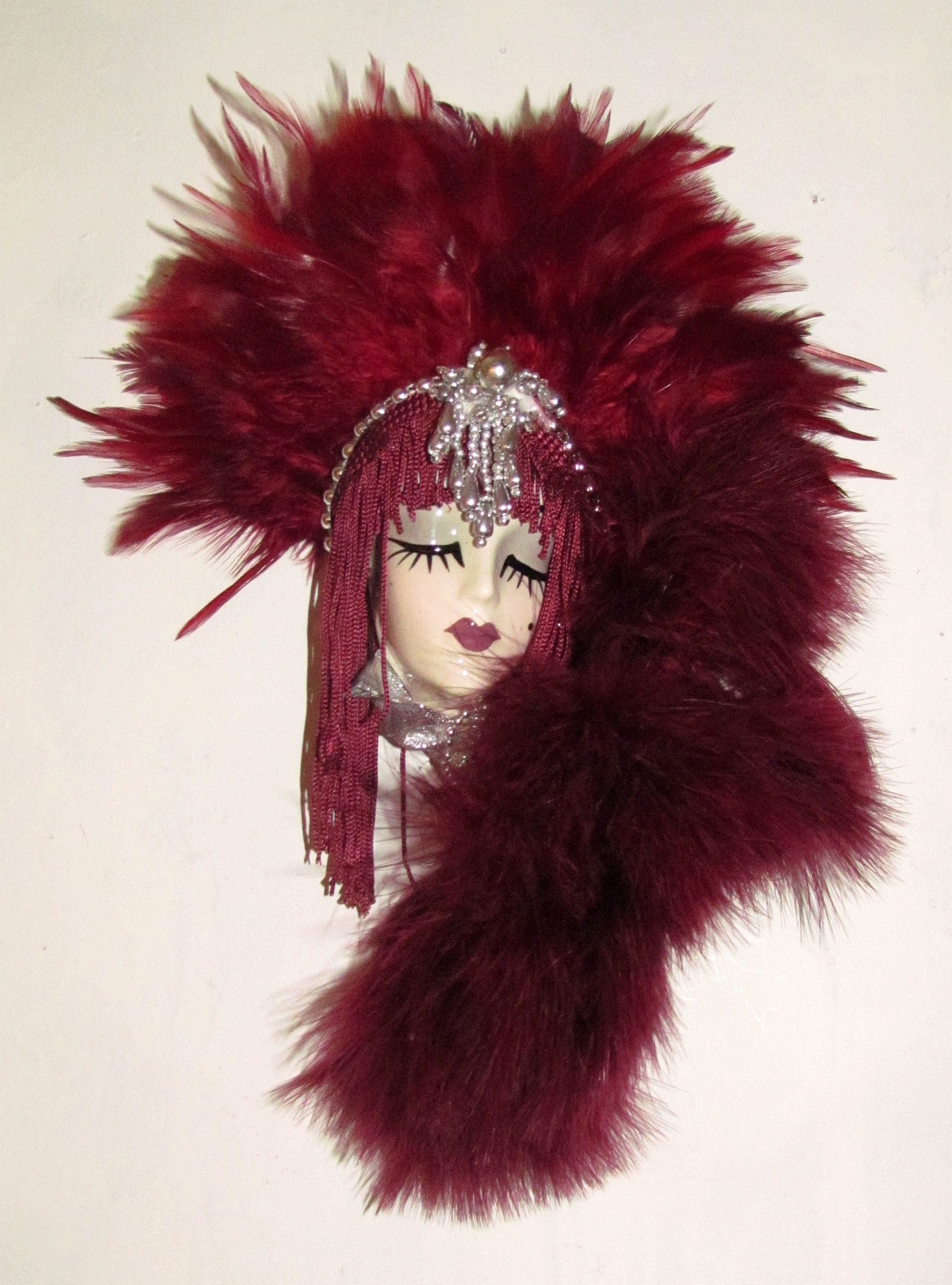 Unique Creations Small Art Deco Lady Face Mask Wall Art Wall Etsy