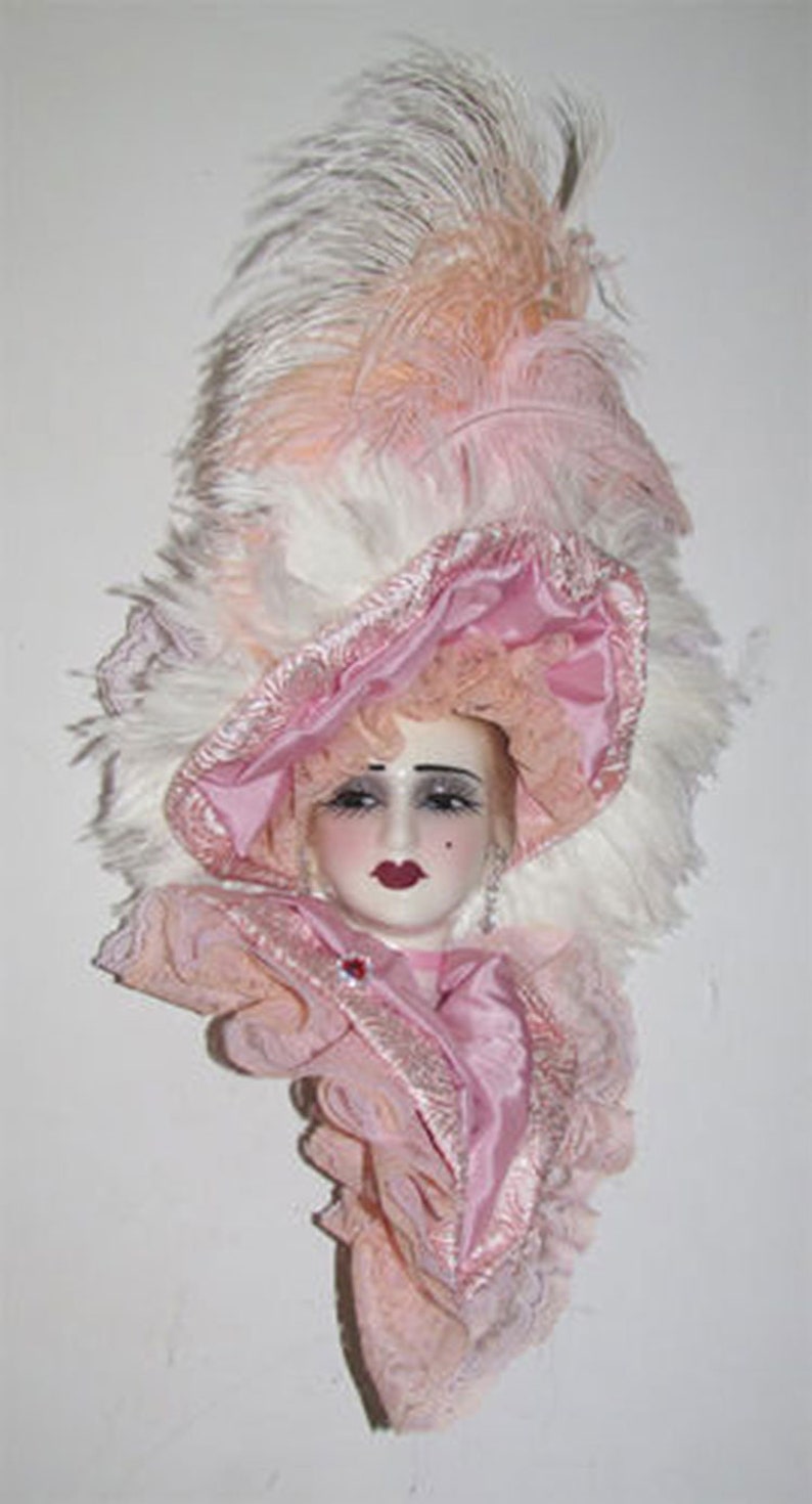 Unique Creations Limited Edition Victorian Lady Face Mask Wall Etsy