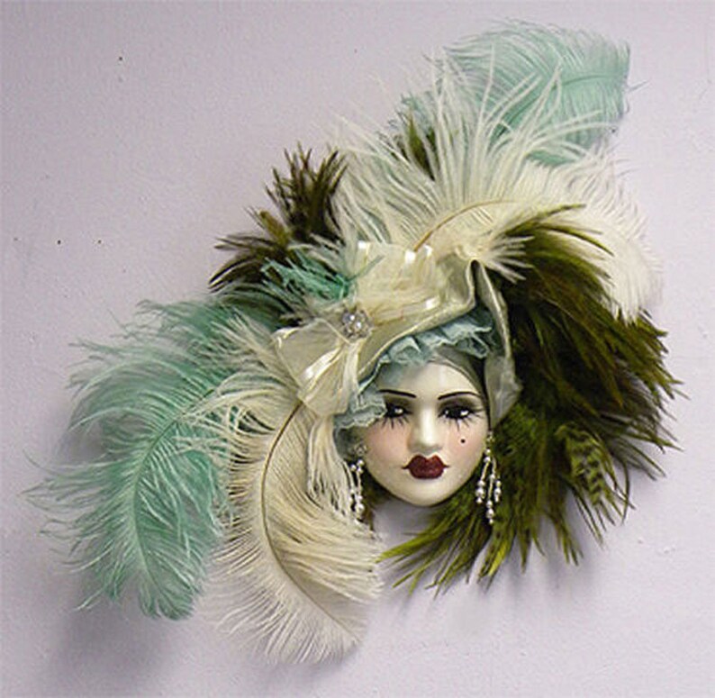 Unique Creations Lady Face Mask Wall Decor Wall Hanging Etsy