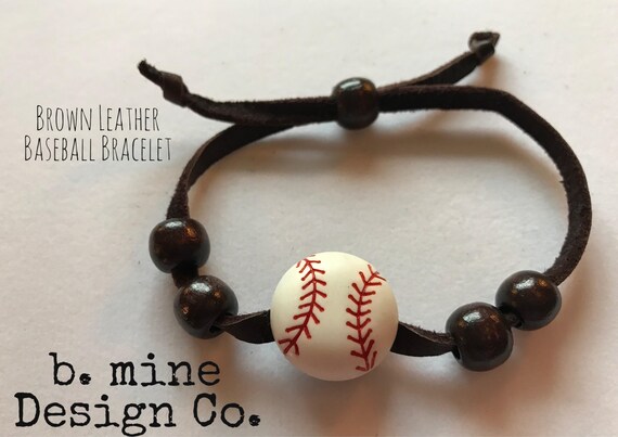 boys baseball bracelet